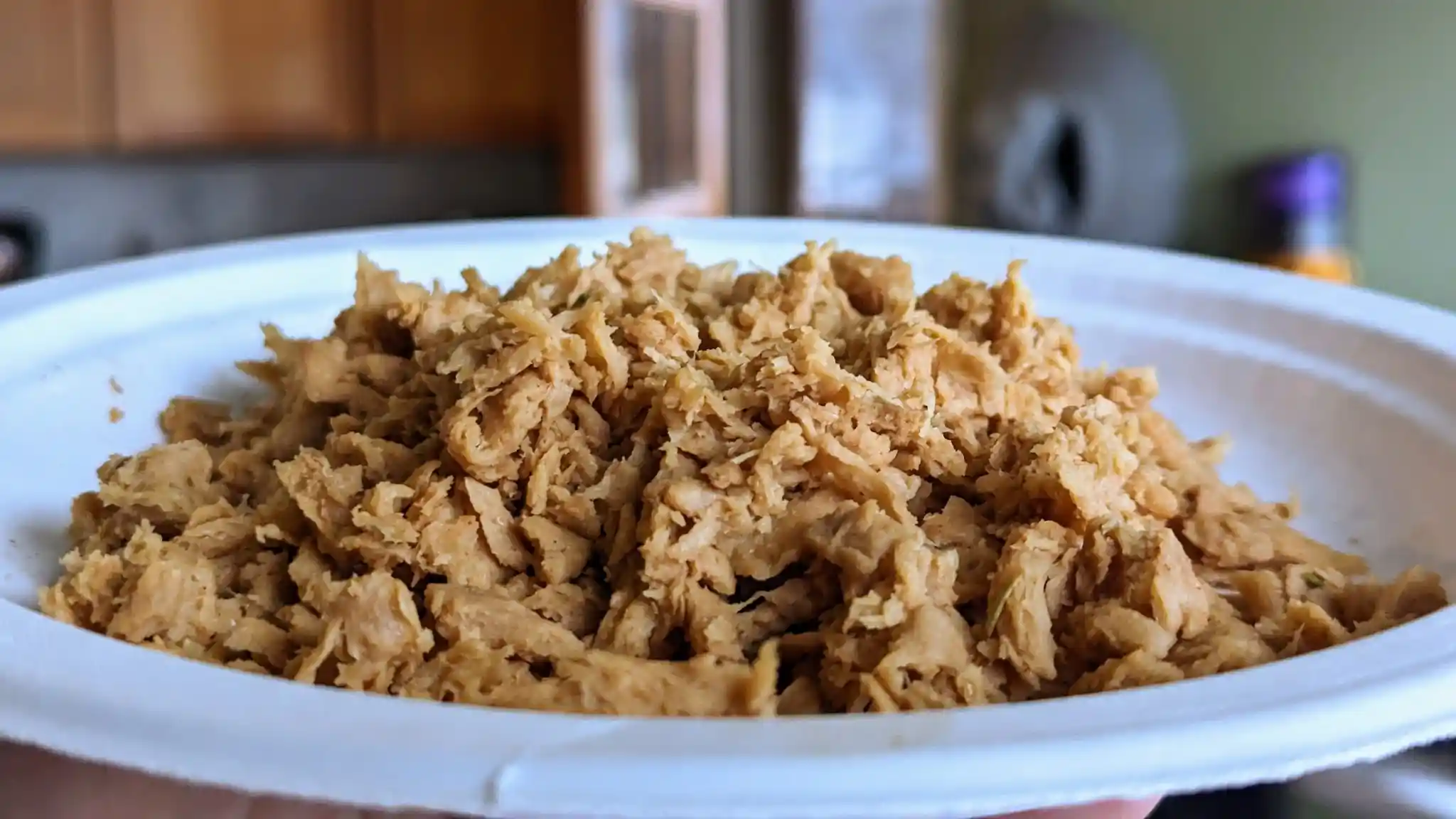 Shredded soy curls