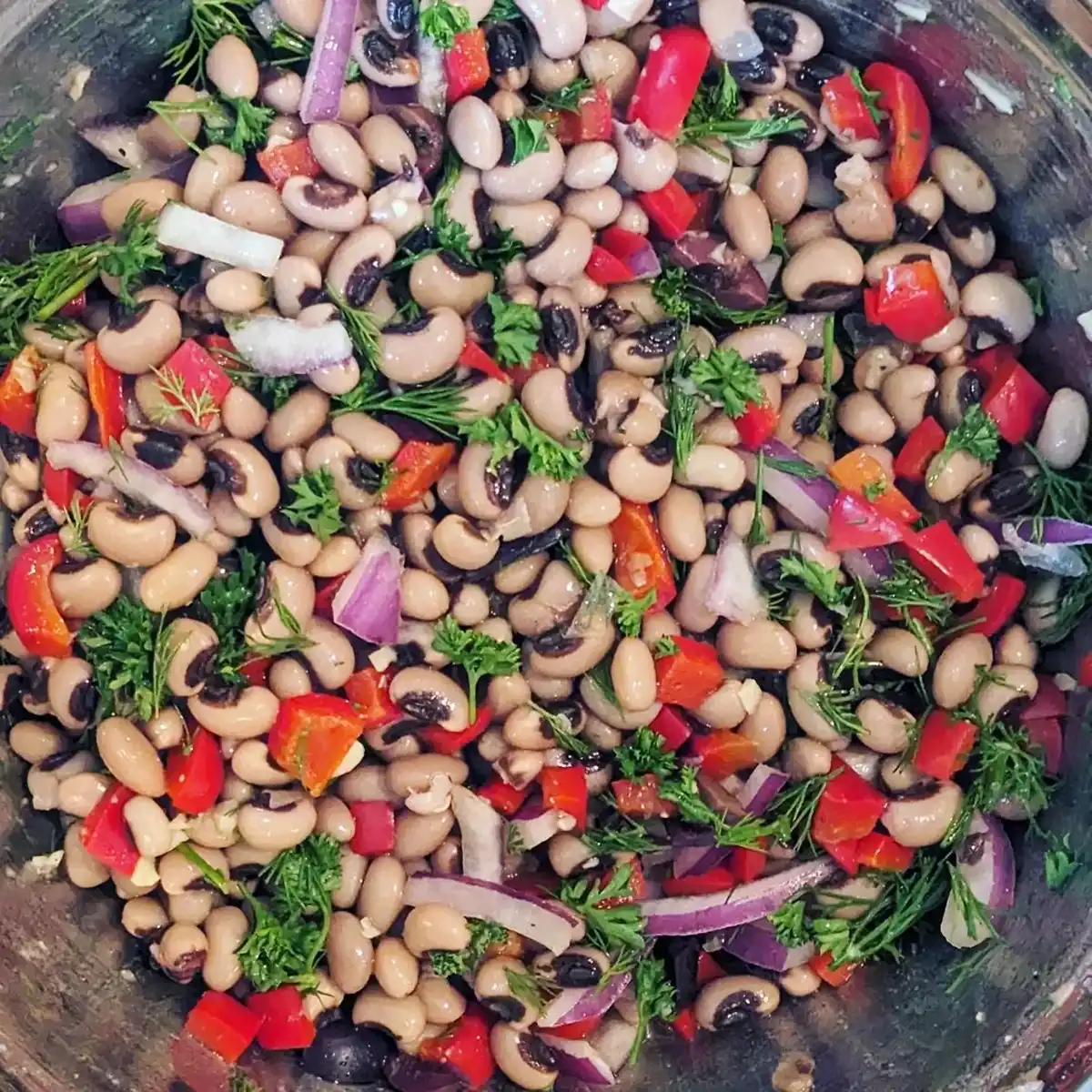 Finished Salad Before Adding Feta