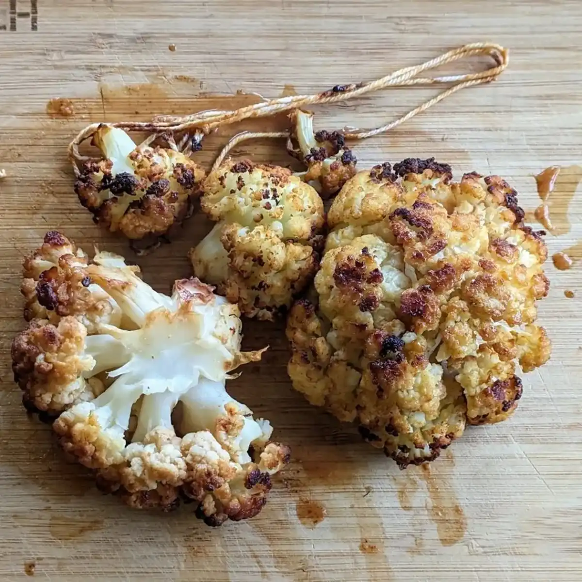 Maple-Mustard Cauliflower Roast