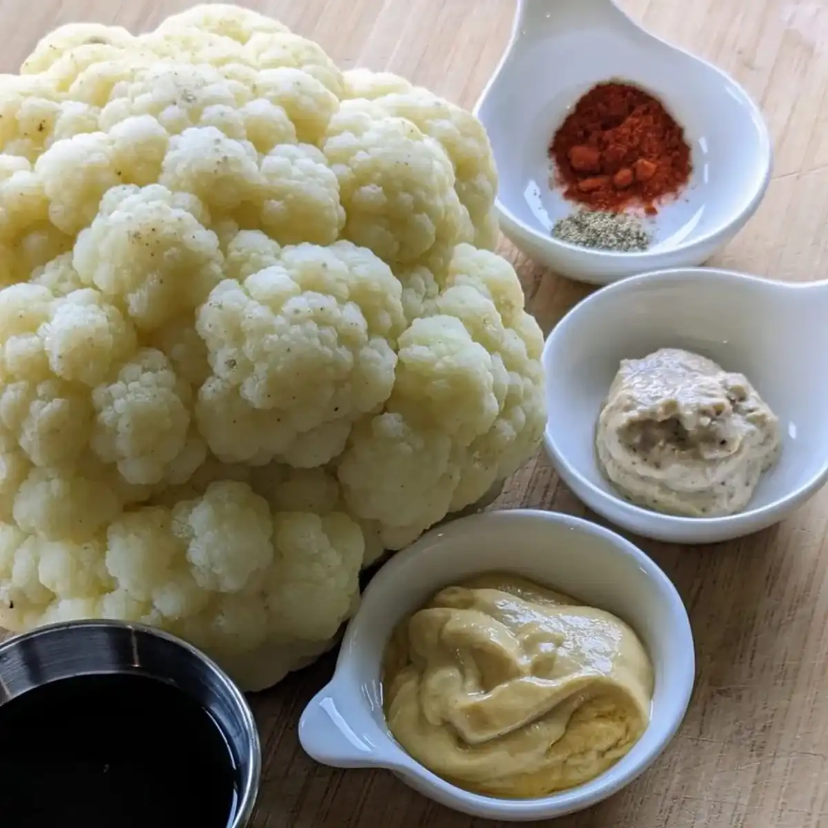 Cauliflower and Glaze Ingredients