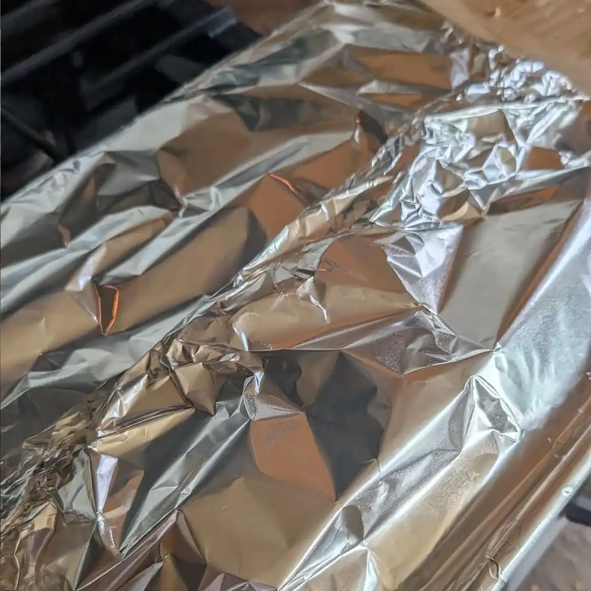 Baking Sheet Covered Tightly with Foil